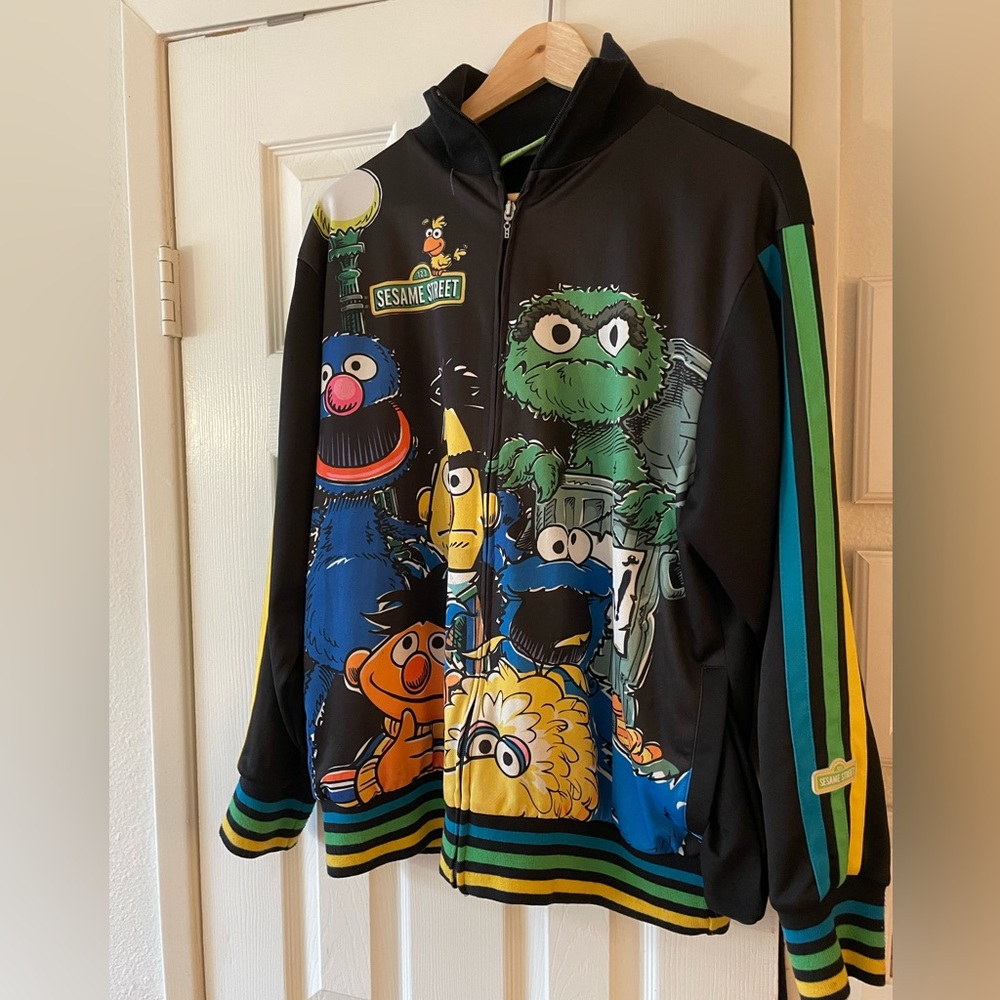 Sesame Street character three stripe track jacket